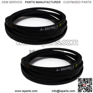 2PK Heavy Duty Belt for John Deere GX21833 GX20571 D140 D150 D160 L120 L130 145