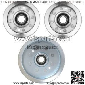 3 Deck Flat Idler Pulley Kit For John Deere L120 L130 X165 X166 X167 D160