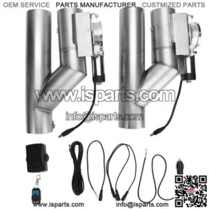 Car modification exhaust pipe stainless steel Y-type exhaust valve electric control sound change remote control variable single valve 2 sets