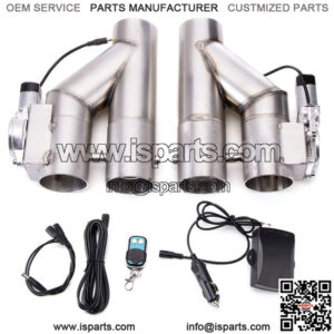 Car modification exhaust pipe 2.5 inch/3 inch stainless steel Y-type exhaust valve variable sound double valve remote control two in one