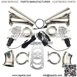 Suitable for dual exhaust pipe electric control stainless steel Y-type exhaust valve pure manual switch control