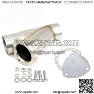 Car modified voice-changing Y-shaped exhaust valve pipe with sealing cap and gasket 2"/2.25"/2.5"/3"