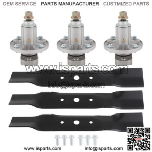 Deck Spindle Blade Kit Fits John Deere L120 L130 GY20785 GY20050