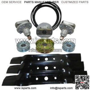 Mower Deck Parts Spindles, Blades, Belts, Idlers for John Deere L130 48"