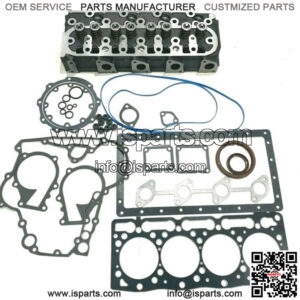 For Kubota V1505 Cylinder Head Complete with Full Gasket 16285-99352 16246-99364
