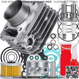 For Honda TRX 300 88-00 Fourtrax Engine Top End Rebuild Kit Cylinder Head Piston