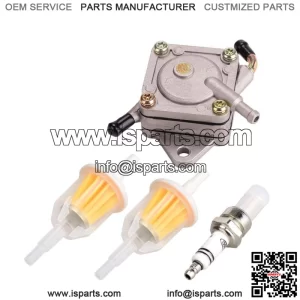 Golf Cart Fuel Pump for 84+ Club Car 1014523 1014524 W/ Spark Plug & Fuel Filter