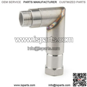 304 stainless steel M18X1.5 exhaust pipe 90 degree oxygen sensor adapter interface extension connector