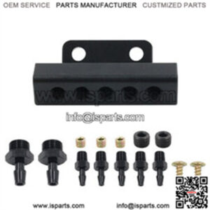 Car modified turbo exhaust pressure relief valve to improve vacuum intake manifold 5-port adapter seat vacuum manifold