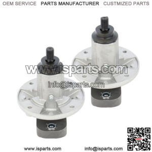 2 Pack Spindle Assembly W/Pulley Nut For John Deere L118 L120 L130ping