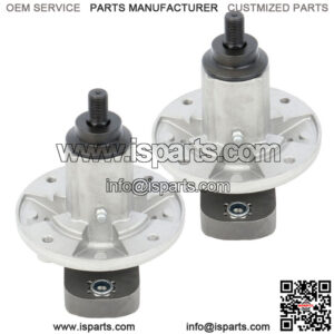 2 Pack Spindle Assembly W/Pulley Nut  Fits John Deere L111 L118 L120 L130