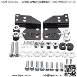 Front Docking Hardware For 97-08 Harley Touring Quick Release Sissy Bar Backrest