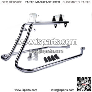 Hard Saddlebag Saddle bag Conversion Brackets Fit For Harley Softail w/ Hardware