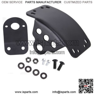Motorcycle Black Side Mount License Plate Bracket Holder For Harley Chopper