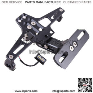 Motorcycle Fender Eliminator Kit License Plate Holder Bracket W/ LED Tail Light