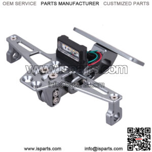 Motorcycle License Plate Holder Bracket Adjustable LED Fender Eliminator White