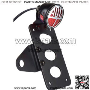 Motorcycle Side Mount License Plate Bracket Tail Light Holder For Harley Chopper
