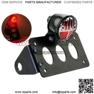 Motorcycle Tail Brake Light Side Mount W/License Plate Holder Bracket For Harley