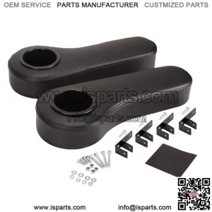 Golf Cart Armrest with Cup Holder for Yamaha Club Car EZGO, No Drilling Required