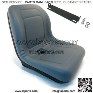 Gray High Back Seat fits John Deere Lawn Mowers L130, L135, L145, LA125, LA145