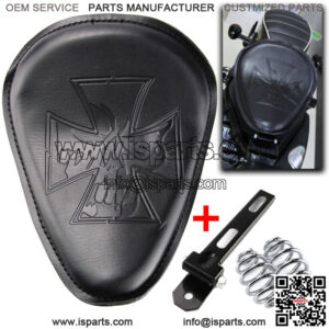 For Harley Softail Bobber Chopper Motorcycle Solo Seat w/ 3" Spring Bracket Kit