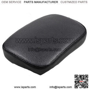 Motorcycle Black Rear Fender Passenger Pillion Pad Seat 8 Suction Cup For Harley