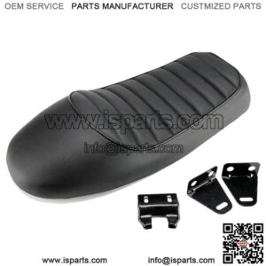 Motorcycle Cafe Racer Seat Flat Brat Hump Saddle Fit For Honda Suzuki Yamaha