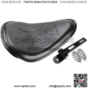 Motorcycle Solo Seat + 3" Spring Bracket Kit for Harley Chopper Bobber Sportster