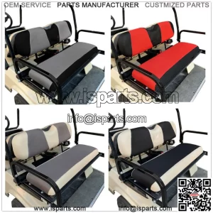 Golf Cart Rear Seat Cover Set for Yamaha Club Car EZGO Golf Cart X-Small