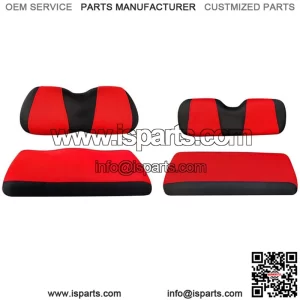 Front Rear Golf Cart Seat Cover Set for Yamaha & Club Car Precedent 4 Passenger
