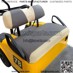 Golf Cart Seat Cover Set for EZGO TXT RXV Club Car DS Gray Beige -S Size