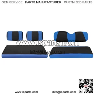 Blue Golf Cart Front Rear Seat Covers for Yamaha G2 - G22,Club Car DS Pre-2000