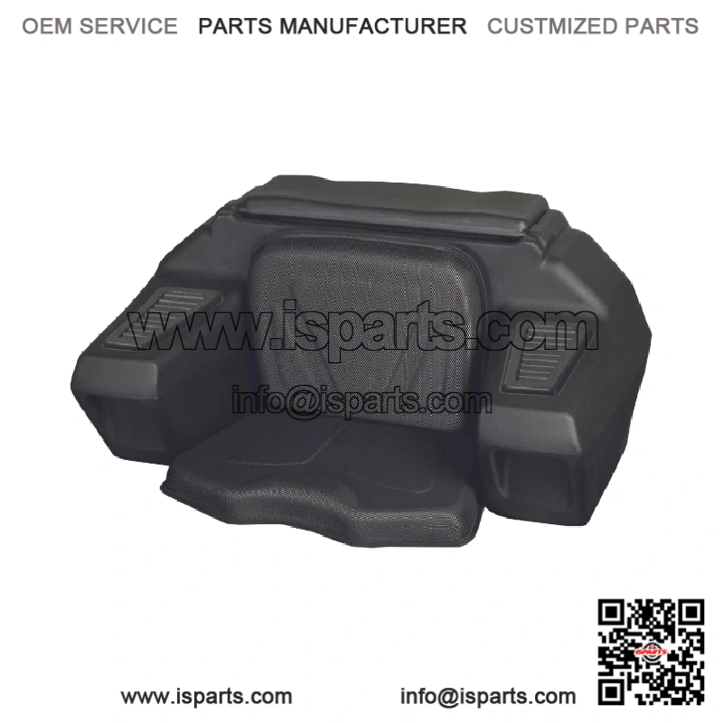 ATV Rear Passenger Seat Cargo Storage Helmet Trunk Box Luggage Lounger