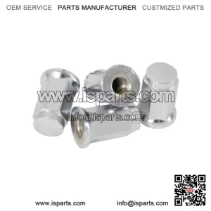 4 pack of NEW ITP Chrome Flat Base 10mm x 1.25 Lug Nut Parts ATV & UTV 10x1.25