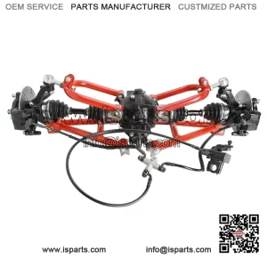 Rear Drive Shaft CV Axle Swing Arm Kit with Brake Assembly for Go Kart ATV Golf Cart