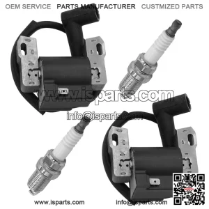 Ignition Coil with Spark Plug Kit Compatible with John Deere Z425 Z435 Z445 EZtrak Mowers - Replaces MIA12788