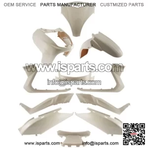 11-Piece White Fairing Kit for Yamaha X-MAX 125/250 (2006-2009)