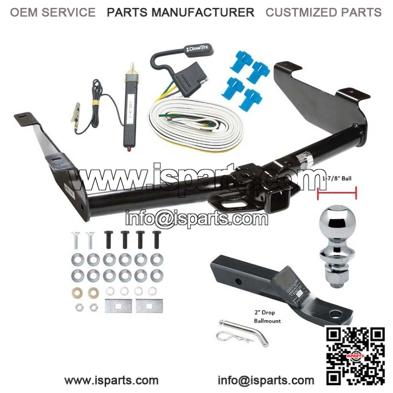 2001-2007 Silverado/Sierra 2500HD/3500 Trailer Tow Hitch with Wiring & 1-7/8" Ball