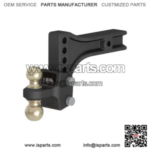 Heavy Duty Adjustable Trailer Hitch Ball Mount - Dual Ball - 2-1/2" Shank - 20K