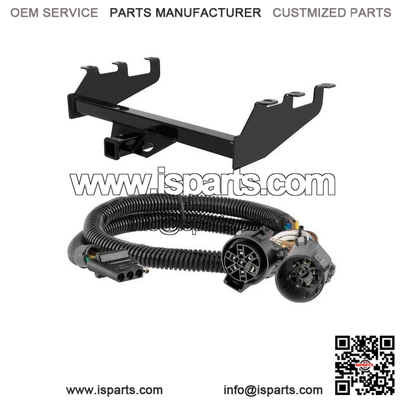 2003-2006 GMC Sierra 1500HD Trailer Hitch with 4-Pin Wiring - Fits 10" Bumper & Tommy Gate - Brand