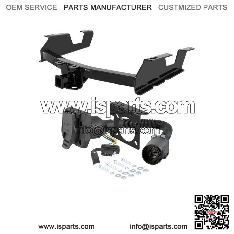 2011-2014 GMC Sierra 3500HD Trailer Hitch with 7-Pin Wiring - 8' Bed - Standard Bumper - 10K Capacity - 2" Receiver