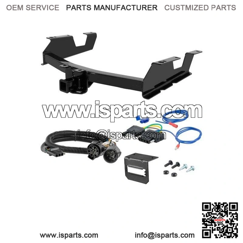 2011-2014 GMC Sierra 2500HD Trailer Hitch with 5-Pin Wiring - 8' Bed - Standard Bumper - 8K Capacity - 2" Receiver