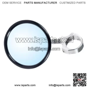2-Inch Clamp-On 5-Inch Round Convex Stainless Steel Side Mirror for Honda Talon