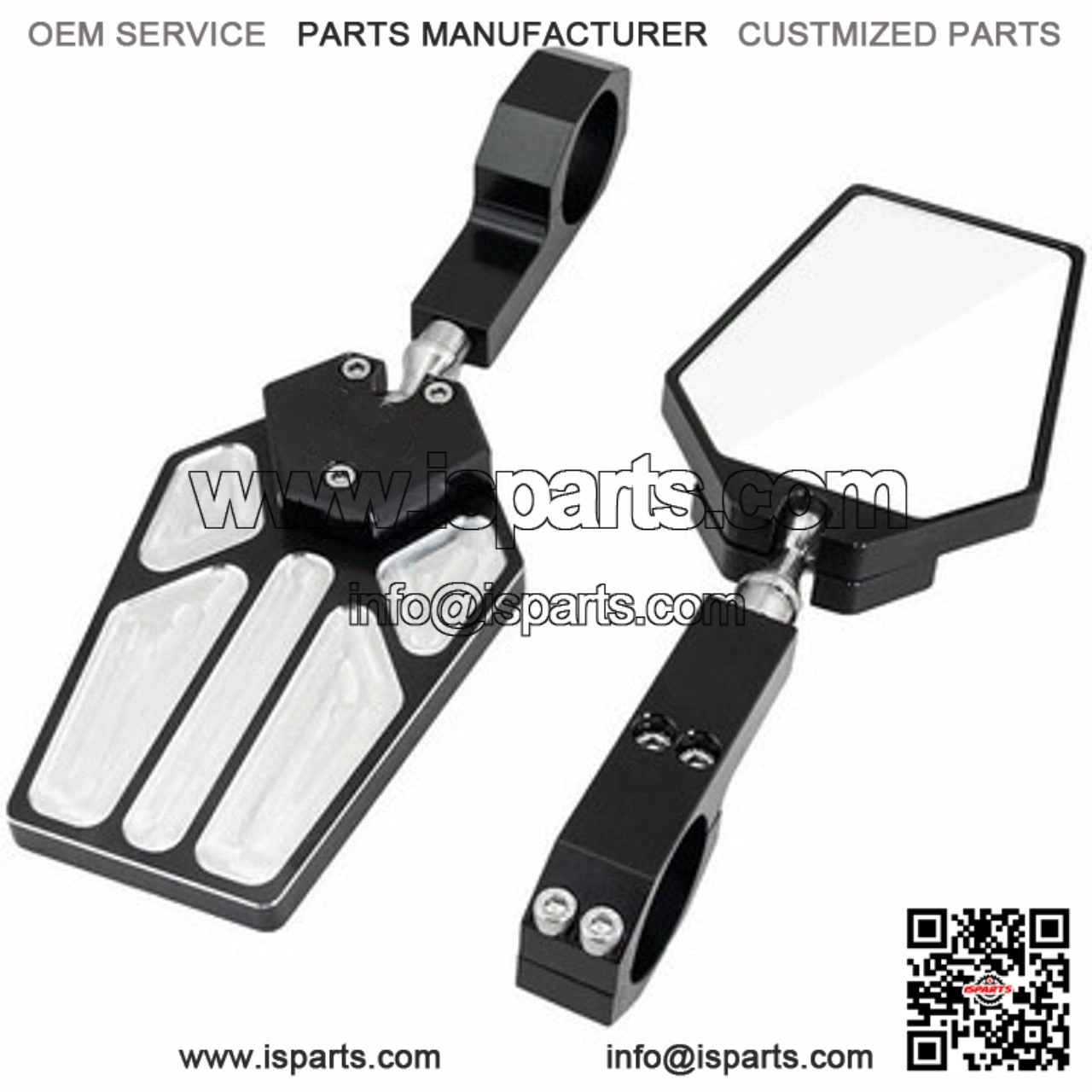 Billet Style Side Mirrors for Polaris Ranger Models