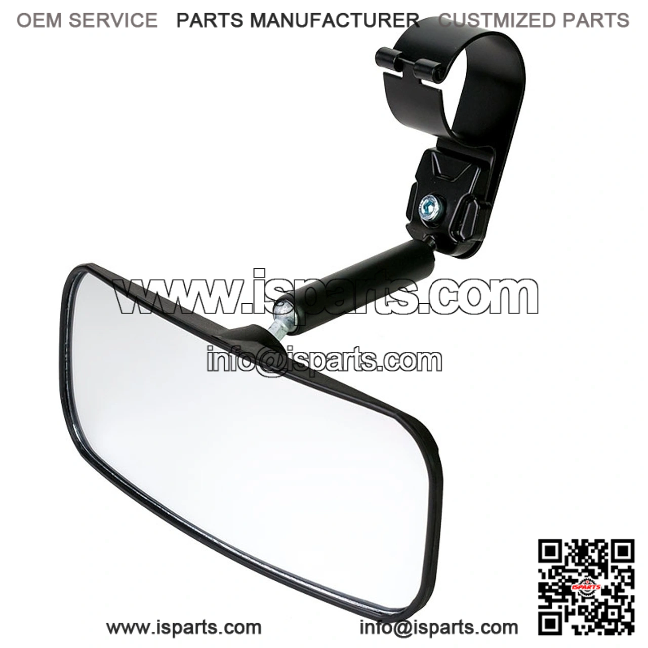 1.75-Inch Round Tube Automotive Style Rearview Mirror for Pioneer UTVs