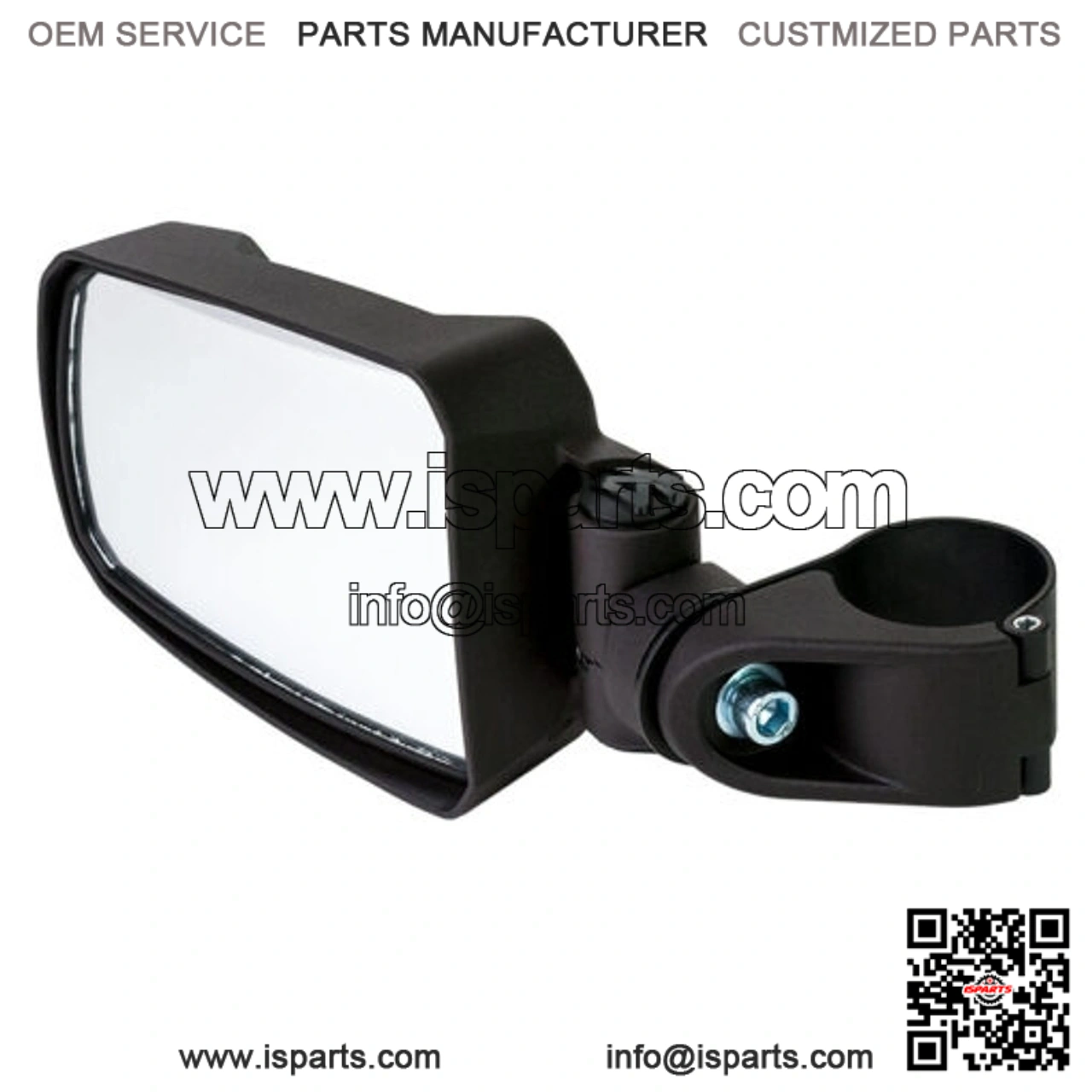 1.75-Inch Round Tube Side View Mirror (Pair ?C Cast Aluminum) for YXZ Models