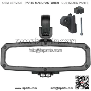 Rearview Mirror with LED Dome Light for Kawasaki Teryx