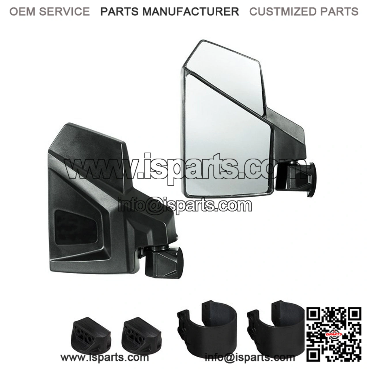 Pair of Side Mirrors for Kawasaki Mule / Ridge / Teryx / KRX