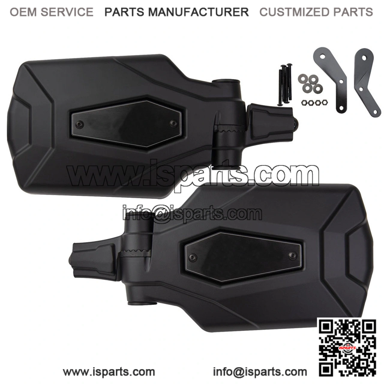 Pivoting/Folding UTV Mirror Kit with A-Pillar Mounts for Honda Pioneer/Talon