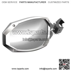 Side View Mirror Pair with Cast Aluminum Body & Bezel for Can-Am Profiled Tube